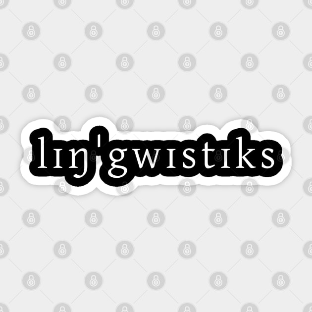 Linguistics Sticker by Kupla Designs